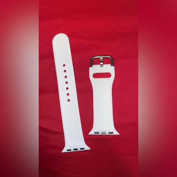 SOLD NEW WATCH BAND WHITE FLORAL PRINT SIZE 48 x 40Mm NEVER USED - Picture 7 of 7